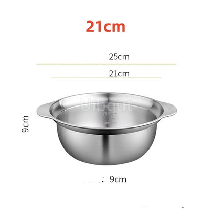 304 Stainless Steel Vegetable Washing Basin & Strainer – Multi-Purpose Rice Washer, Fruit Filter, Kitchen Drain Basket