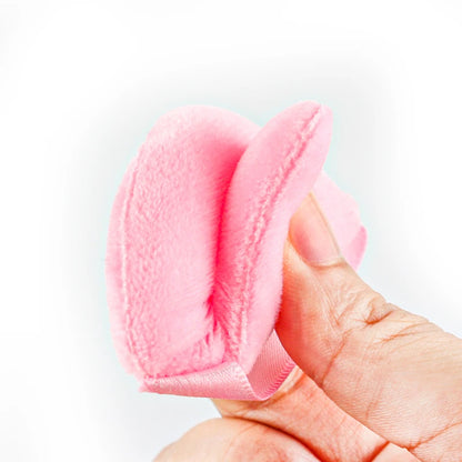 SHIDISHANGPIN Triangle Velvet Powder Puff – Reusable Face Cosmetic Sponge, Mini Cotton Makeup Puff for Foundation, Eyeshadow, and Beauty Tools (1/2/3/6pcs)