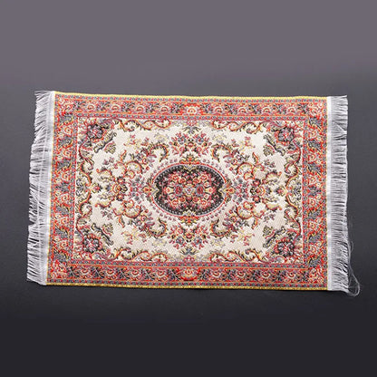 1:12 Scale Turkish Style Miniature Dollhouse Carpet – Floor Covering for Playing House & Doll Accessories